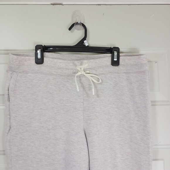 Athleta Pants Joggers Women Heathered Gray Drawstring Waist & Zipper Pockets S - Picture 3 of 10